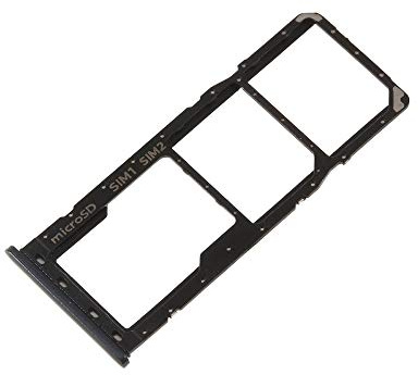 jbTec Dual SIM-Tray/SD-Card kompatibel mit Samsung Galaxy A51 / A71 - Kartenhalter Slot Schlitten Handy Schwarz