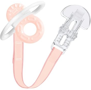 MAM Beißring, ab 2 Monaten, sofortige Linderung bei späteren Zähnen, extra leicht und einfach zu greifen und zu halten, inklusive Schnalle, leicht zu reinigen, Rosa, 1 Stück