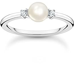 THOMAS SABO Ring Perle mit Steinen 925 Sterling Silber TR2370-167-14