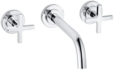 Kludi 201440520 Classic-201440520 Robinet d'évier mural avec bec fixe Nova Fonte Classic-chrome 201440520 Gris