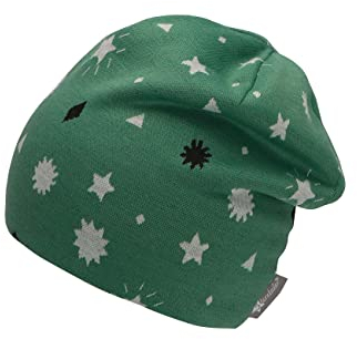 Sterntaler Baby Jungen Beanie Baby Slouch-Beanie Mütze - Beanie Baby, Kinderbeanie, Babymütze - gefüttert mit Baumwollfleece - grün, 45