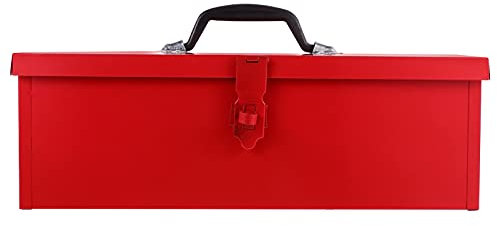 TOPBATHY 1stück Tragbare Rote Werkzeugaufbewahrung Toolbox Für Handwerkzeuge Und Kleinteile Für Garage Und Camping