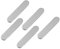 5Pcs Silver Tinplate Pen Storage Boxes Rectangular Metal Pen Cases for Organizing and Protecting Pens at Home or School