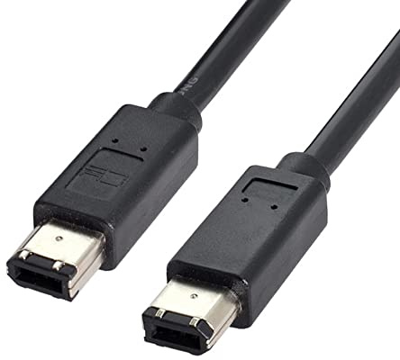 CY IEEE 1394 Firewire 400 6-pin to 6-pin Cable FireWire 400Mbps 6p to 6p Capture Cord 1.8m