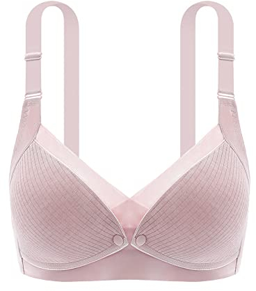 Necalisi Damen unterwäsche Umstandskleidung Rosa Damen Schwangerschafts Still-BH Ohne Bügel Hände Freie Pumpen Bustier Milchpumpe BH Ohne Bügel Milchpumpe BH 80A