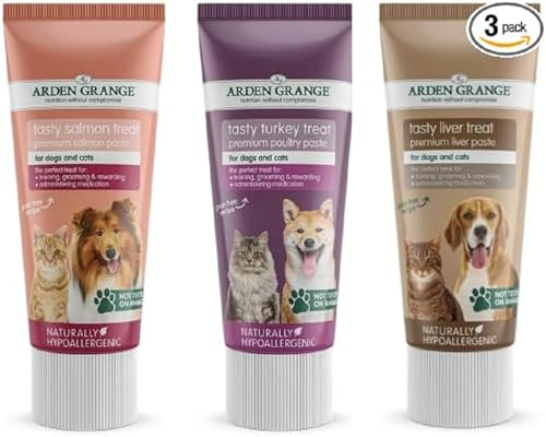 TASTY TREAT FOR DOGS & CATS - LIVER, SALMON AND TURKEY COMBO OF 3X75G