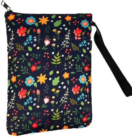 YapitHome Buchhülle Buchumschläge für Taschenbuch 28x22cm Buchhülle mit Reißverschluss und Vordertasche für Taschenbücher,Buchliebhaber,Geburtstagsgeschenk