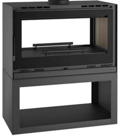 BRICOSOL ESTUFA DE LEÑA DOBLE CARA CON DOS TURBINAS MODELO M-182 LK