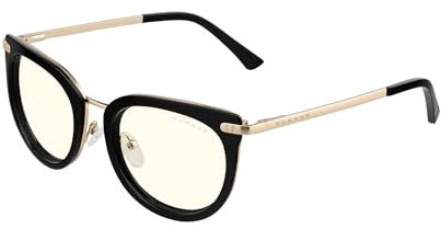 Gunnar Gaming and Computer Eyewear - Lahti, Kista Collection - Frame Colour: Onyx, Lens Tint: Clear (Blocks 65% Blue Light & 100% UV Light) - Blue Light Blocking Glasses