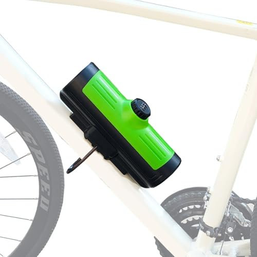 BOWENDA Anti-Theft Scooter Lock Box - 3-Digit Combo Weatherproof Storage Bag (740mL) for Electric Scooters, Bikes & Kid Scooters - Handlebar Stem Mount with Bracket Kit (Small Capacity, Green)