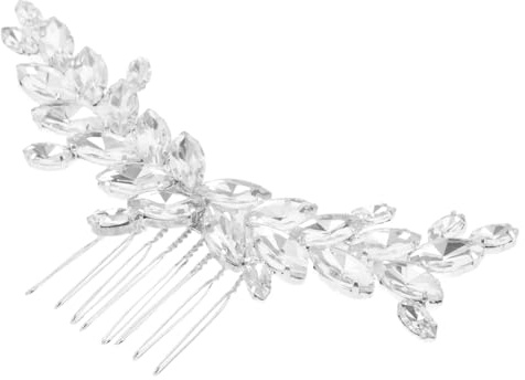 OATIPHO Pettine Laterale per Sposa Fiori Accessori per Capelli da Sposa Fermagli Decorativi per Capelli di Pettini per Donne per Matrimoni e Occasioni Formali
