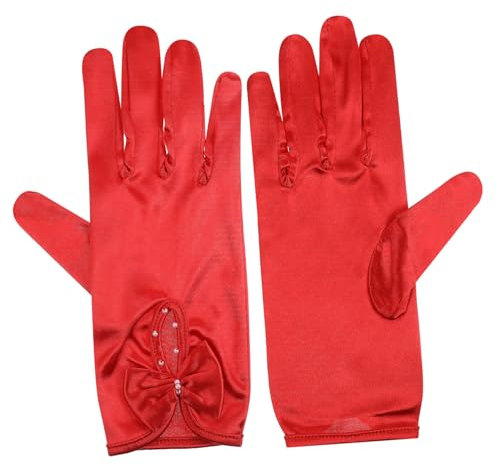 Homoyoyo Satinhandschuhe Für Damen Hochzeitshandschuhe Ballhandschuhe Teepartyhandschuhe Abendpartyhandschuhe Brauthandschuhe Satinhandschuhe Kostümhandschuhe Handgelenklange
