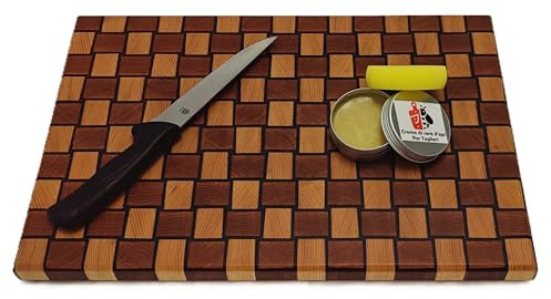 Tagliere Artigianale fatto a mano, Pezzo Unico, 45,5x31cm, Masselli in controfibra di Ciliegio, Frassino e Mogano