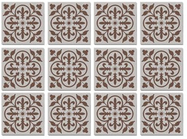 Credence Adhesive Pour Cuisine Marron Clair Carrelage Adhesif Mural Cuisine,Pvc Imperméable Stickers Carrelage Salle De Bain,Stickers Muraux Cuisine Auto-Adhésif 24 PC(15x15cm)