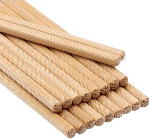 ORCHIDS 10 Pairs Bamboo Chopsticks Set – Reusable Wooden Chopsticks for Sushi, Chinese, Korean & Japanese Cuisine, Lightweight & Eco-Friendly for Cooking & Dining