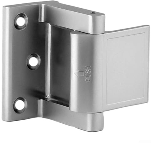 Honseadek Türverstärkungsschloss, robustes Aluminium, schwenkbarer Türriegel, 362,9 kg kraftbeständig, Einbruchschutz, manipulationssicher, kindersicheres Design