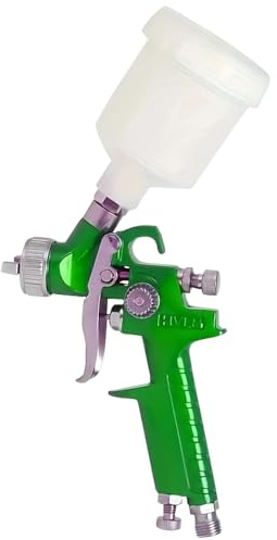 Pistolet à peinture verte avec buse de 1 mm, mini pulvérisateur de peinture à air par gravité, outils de pulvérisation pour peinture de voiture, peinture sur plaque