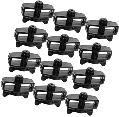 CLISPEED 12 pièces Lot de Tendeurs de Câble Noir Léger et Résistant Tendeur Fil pour Clôture Électrique et Jardin Installation Facile