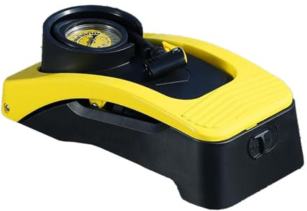 Högtryckscykelfotspump - 30 cm dubbel cylinder fotpump med mätare, bärbart multifunktionellt luftkompressorverktyg för cykel, bil, motorcykel, båt | D uppblåsningstillbehör