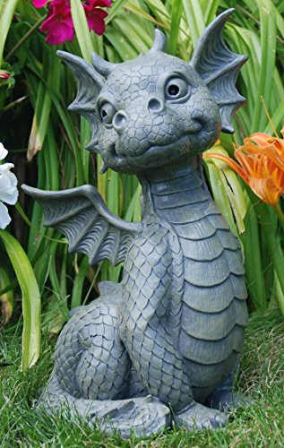 Figur de jardin dragon assis