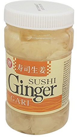 WAGAYA - Gingembre Japonais Blanc mariné en pot en pot pour sushi 1x200g - Import Japon