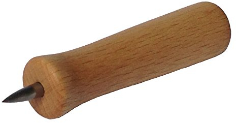 KokosnussEisen ® - Perforatore con manico in legno (faggio/acciaio inossidabile) 5 mm – Made in Germany