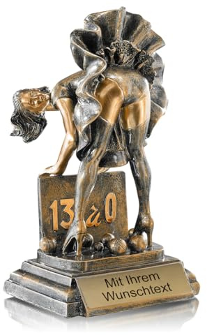 Deitert Trophäe Boule mit Frau FS52645 Bronze