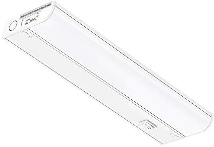 GETINLIGHT Inlight 12-inch Hardwired Only LED Under Cabinet Lighting, Soft White(3000K), Dimmable, Matte White Finished, ETL Listed, IN-0201-11-WH