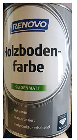Renovo Holzbodenfarbe seidenmatt - für innen RAL 7047 Telegrau 4-2,5 l Holzstruktur erhaltend