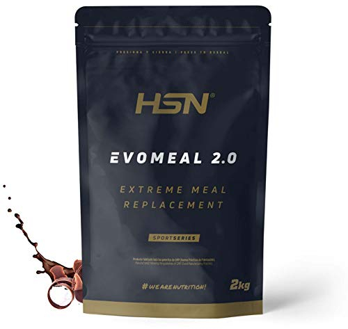 HSN Evomeal Shake Substitut de Repas | Shake sans gluten adapté aux végétariens | Protéines + Glucides + Vitamines + Minéraux + CLA (Chocolat, 2 Kg)