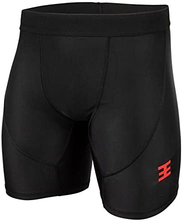 Defiance Black Compression Shorts for Boys & Girls Youth/Junior Elasticated Waistband for Secure & Comfortable Fit. Breathable & Lightweight with Fast Drying Properties. Medium Size (10-12 Years)