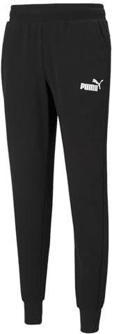 PUMA Essentials Logo – Pantaloni sportivi da uomo, Nero (Puma Black), L