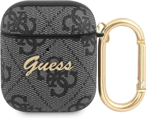 Guess GUA24GSMK Hülle für AirPods grau 4G Script Metal Collection
