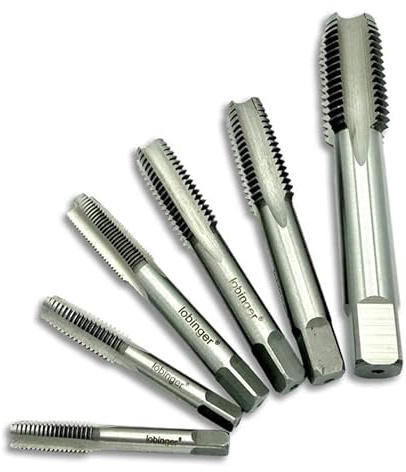 Lobinger® HSS Gewindebohrer metrisch M2-M20 Gewindeschneider Grob-/ Feingewinde (M7 x 1,0)