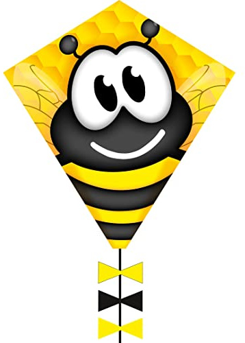 HQ Eddy Bumble Bee 50cm Kinderdrachen ab 5 Jahre für wenig Wind