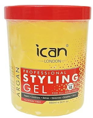 ican London Alcohol Free Argan Oil Styling Gel 880ml