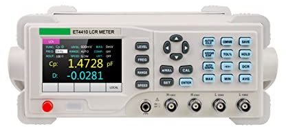 Irfora Digitales LCR-Bench-Messgerät 100Hz-100KHz Hochpräzises Digitalmessgerät Widerstand Induktivität Kapazitätsprüfer 0,1% Genauigkeit 3,5-Zoll-LCD-Display