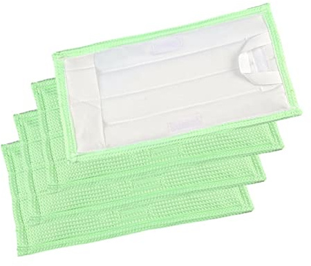 SNEEKE Vacuum Cleaner Parts 4X Reinigungstücher Wischtuch Wischtücher kompatibel for Vorwerk Kobold SP520, SP530 (MF520, MF530) Staubsauger Kehrmaschine Teile Cleaning Accessories