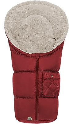 Odenwälder Fußsäckchen für Babyschale Gino red velvet