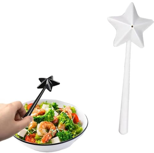 Salero y pimentero Varitas mágicas, dispensador de sal y pimienta, varitas mágicas rellenables, dispensador de sal y pimienta, condimentos, especias con agujeros para el hogar (blanco)