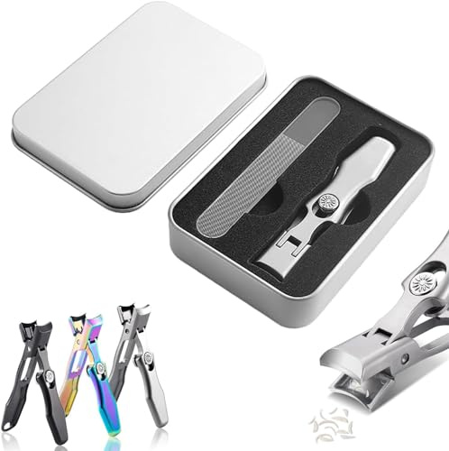 Dotmalls Nagelknipser, Cumulus Nagelknipser mit Fänger, Libiyi Nagelknipser, ultra-scharf, stabiler Fingernagel- und Zehennagelknipser, gerade und schräge Nagelknipser-Set für dicke Zehennägel