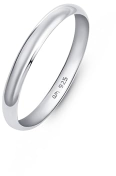 Amberta Hochzeitsringe aus 925 Sterling Silber für Damen und Herren, Eheringe mit Gelbgold- oder Roségold-Beschichtung | Eheringe für Paare 2 3 4 mm