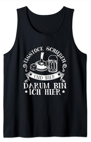 Stockschießen Bier Eisstock Eisstockschießen Stockschütze Tank Top