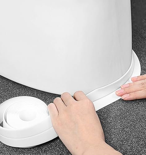 Adorfine Bath Sealant Strip 5M*3.8CM, Bathroom Sealant Self Adhesive Sealant Tape White Waterproof Sealing Tape for Shower,Toilet, Kitchen (1)