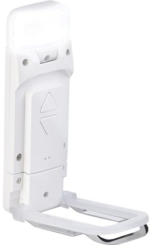 PEARL Leselicht Buch: Akku-LED-Leselampe mit Clip, 3 Weiß-Stufen (CCT), dimmbar, weiß (Leselampe für Bücher, Akku LED Leseleuchte, Bett)
