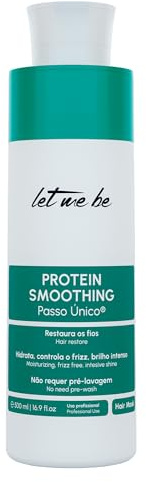 Let Me Be - Protein Smoothing Alisado Brasileño Orgánico de Un Solo Paso, Sin Formol, Con Keratina Hidrolizada, Hasta 6 Meses de Duración con Resultados Profesionales - 500ml