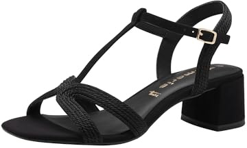 Tamaris Femme Damen 1-28244-44 Sandale à Talon, Noir, 42 EU