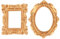 Andibro Marco de fotos vintage de resina, 2 unidades, mini marcos de fotos retro, marco barroco, sin marco de cristal o pared posterior para fotos, accesorios de fotos en relieve, decoración de pared