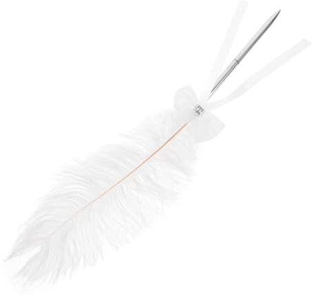 Operitacx Elegante Feder-signaturpen Für Hochzeiten Kreative Events Und Gästebücher Vintage Quill Stift Mit Stabiler Halterung Und Ergonomischem Design Für Besondere Anlässe