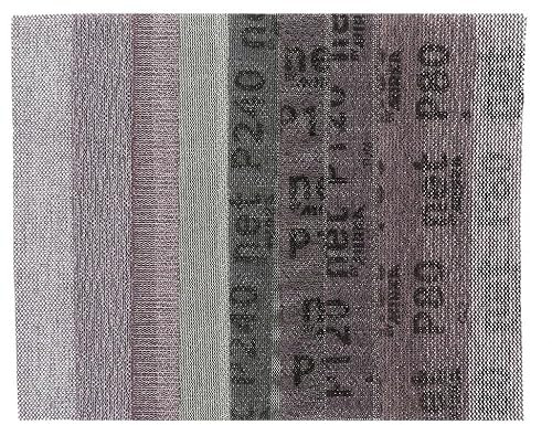 Netz-Schleifscheibe Anti-Blocking, 15 Stück 125 x 70 mm Maschenschleifpapier Schleifstaubfreies Schleifpapier Klettschleifscheiben 80-320 Körnung for Holzauto(80)